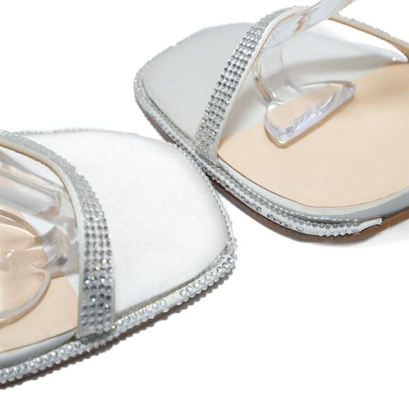 Jessica Simpson Bride Happily Ever After Ostey White Heels Size 8.5 - Picture 12 of 15